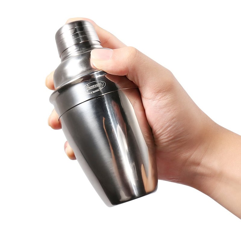 Newness Cocktail Shaker, Stainless Steel Martini Shaker, Drink Shaker Built-in Strainer, Professional Stainless Margarita Mixer, Bartender Kit Gifts, Small, Easy to Carry, Single Martini 8.4ozï¼ˆ250ml) - Image 4